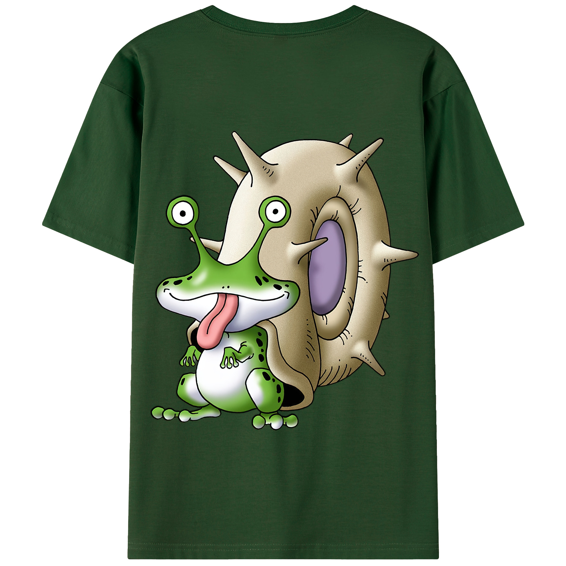 （画像用） ドラゴンクエスト Doragon Kuesuto Dragon Quest 綿100％半袖Tシャツ（背面プリント）